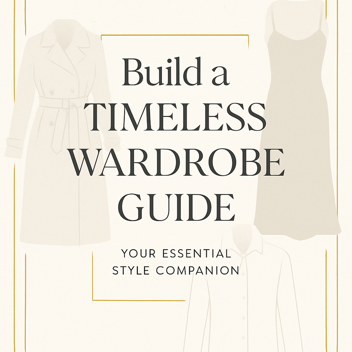 Build a Timeless Wardrobe Guide: Fillable PDF Workbook for Effortless Style